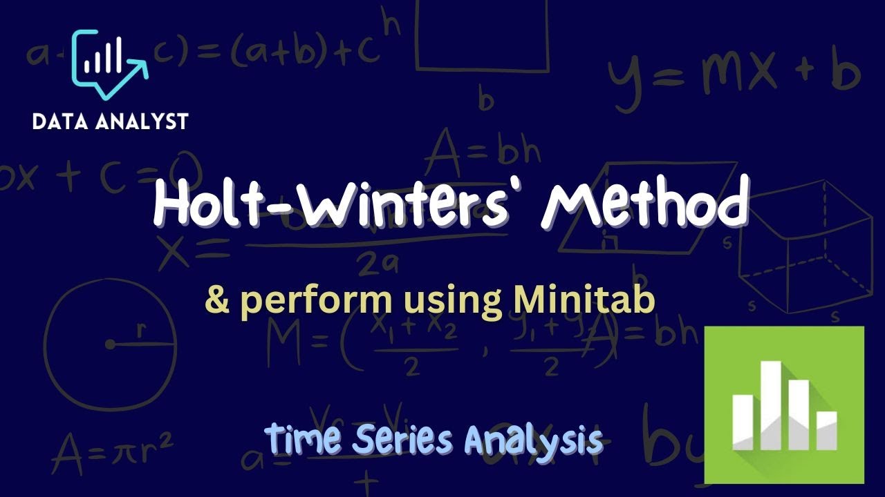 Holt-Winters' Method using Minitab #timeseriesanalysis #holtswintermethod #Exponential