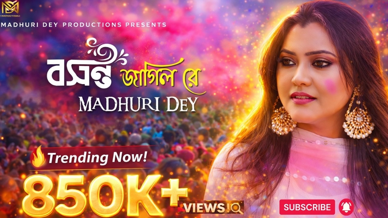 Basanto Jagilo Re | বসন্ত জাগিল রে |  Madhuri Dey |  Bengali Original  | Holi  Dance Song 2024