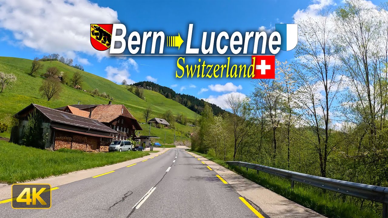 Driving from Bern to Lucerne via the Emmental and Entlebuch Region in Switzerland 🇨🇭