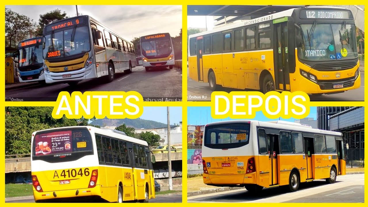 Antes e Depois Com a Real Auto Ônibus 