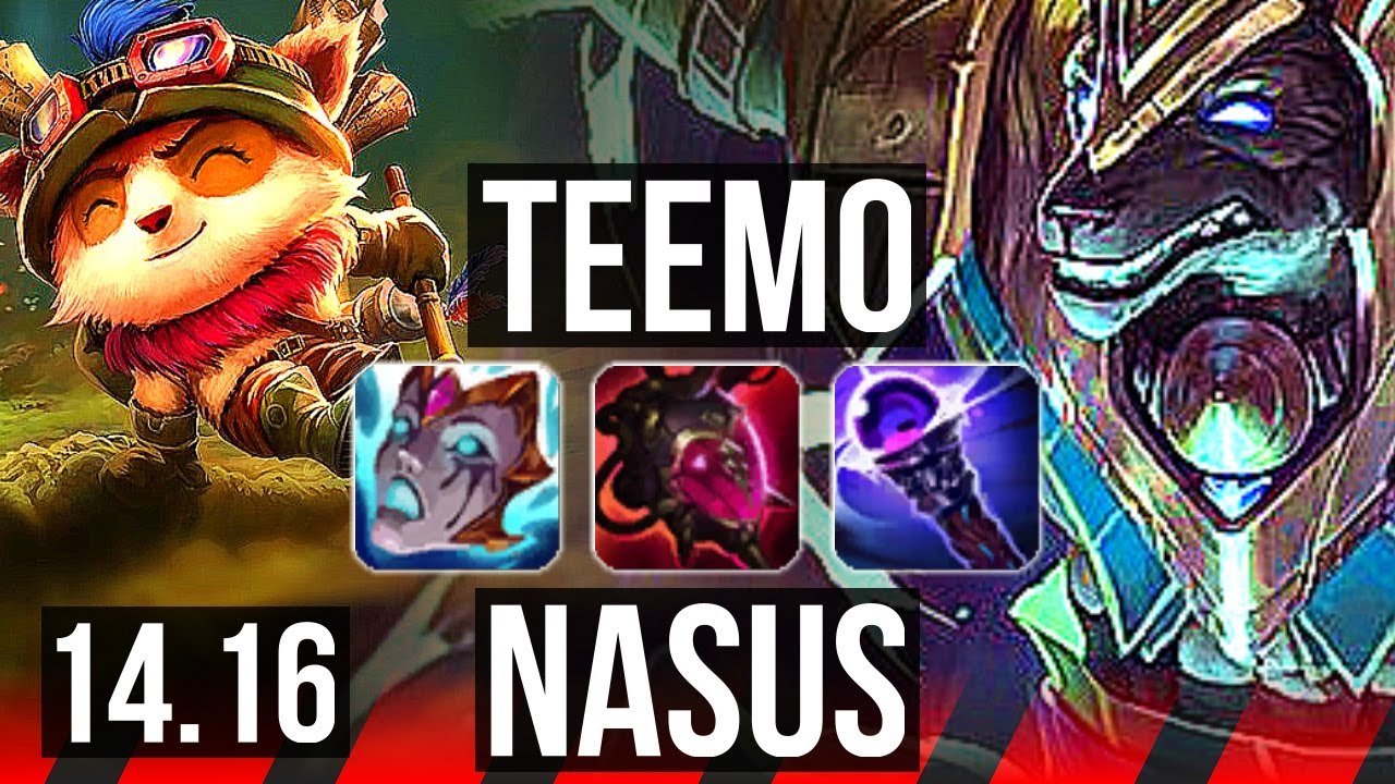 TEEMO vs NASUS (TOP) | 9/3/9 | EUW Master | 14.16