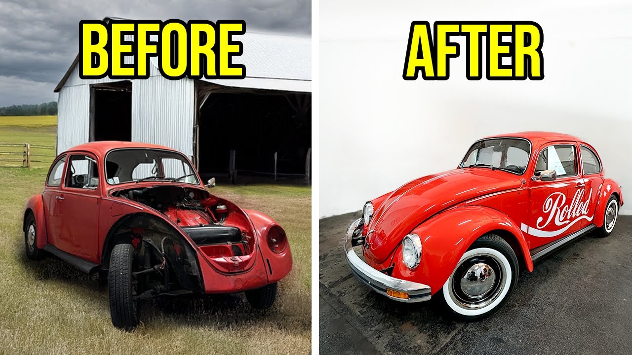 FULL RESTORATION in 60 MINUTES! | VW BEETLE
