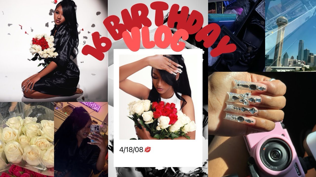 16th birthday vlog ✰ photoshoot, shopping, hair, makeup, lashes, maintenance + more
