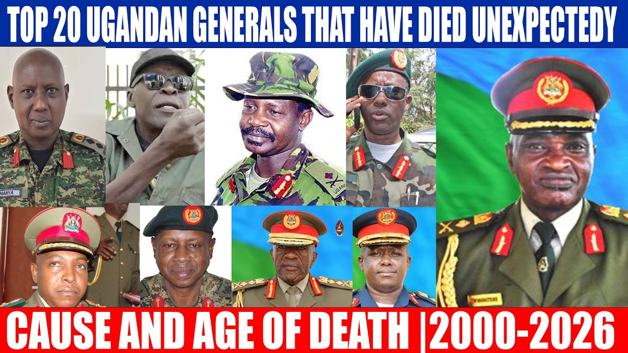 TOP 20 UGANDAN GENERALS THAT HAVE DIED UNEXPECTEDY || CAUSE AND AGE OF DEATH || 2000-2026