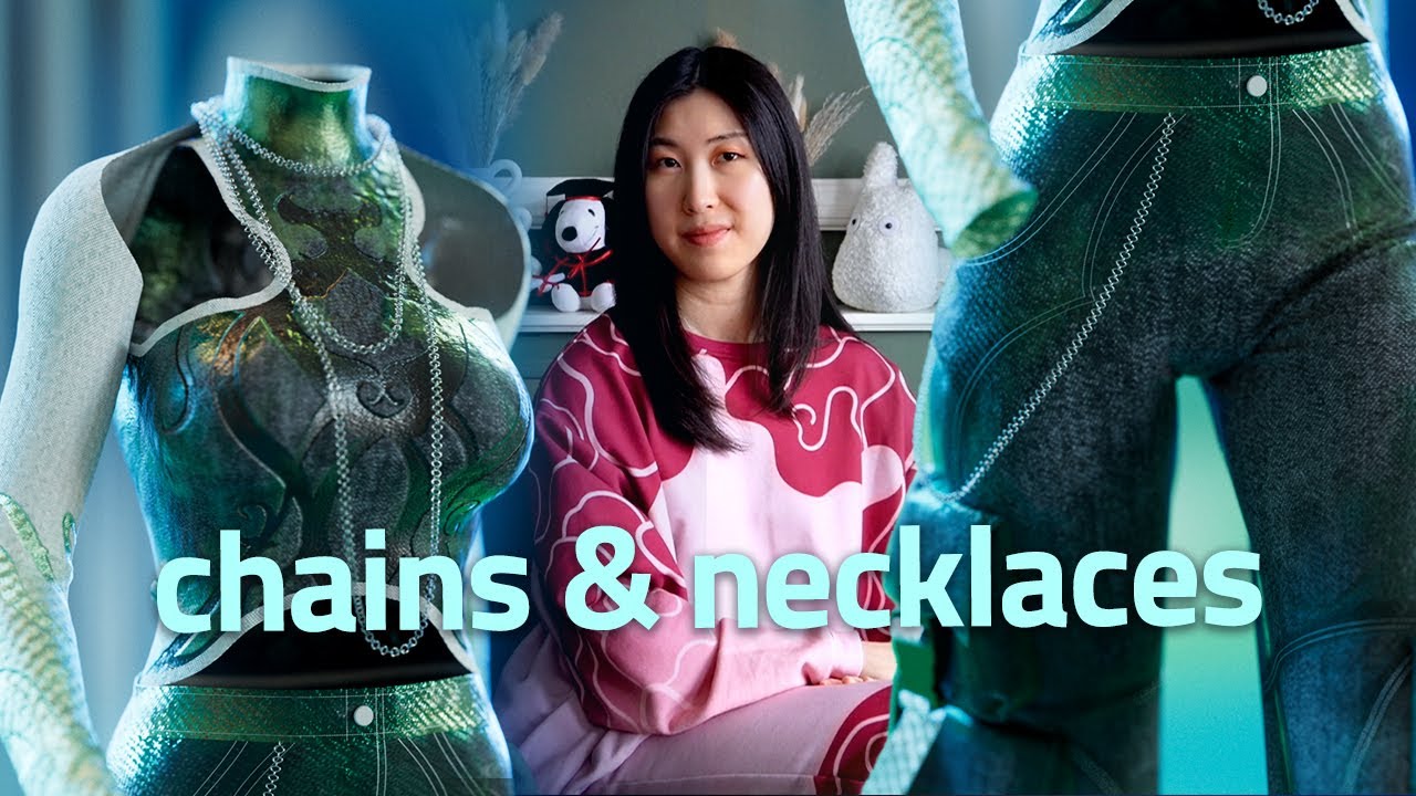 Making Chains and Necklaces in Clo3d/MD + C4D