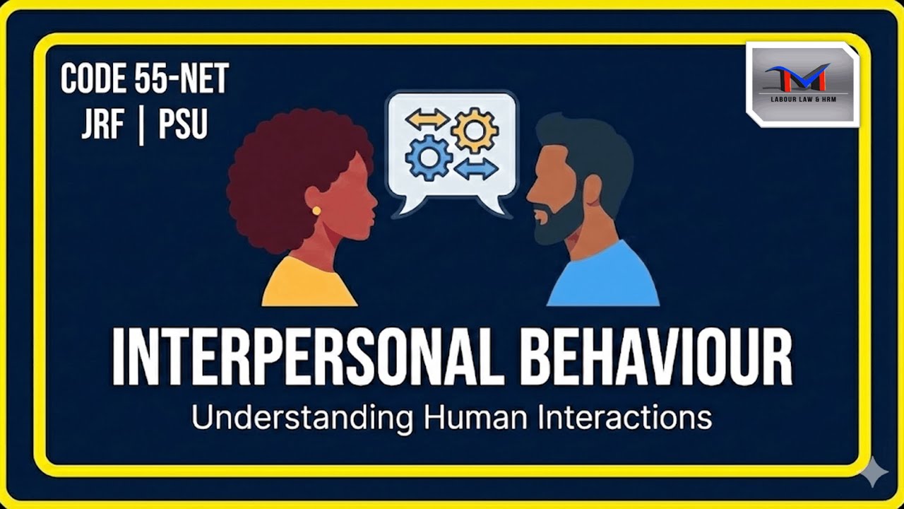 Johari Window & FIRO-B Model | Interpersonal Behaviour | UGC NET Code 55 & PSU HR