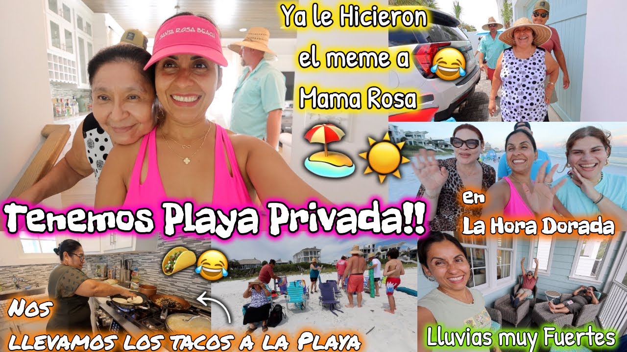 Tenemos Playa Privada🏝️😎 Ya le Hicieron meme a Mama Rosa👩🏻‍🌾😂 Nos llevamos los Tacos Paseados😂🌮
