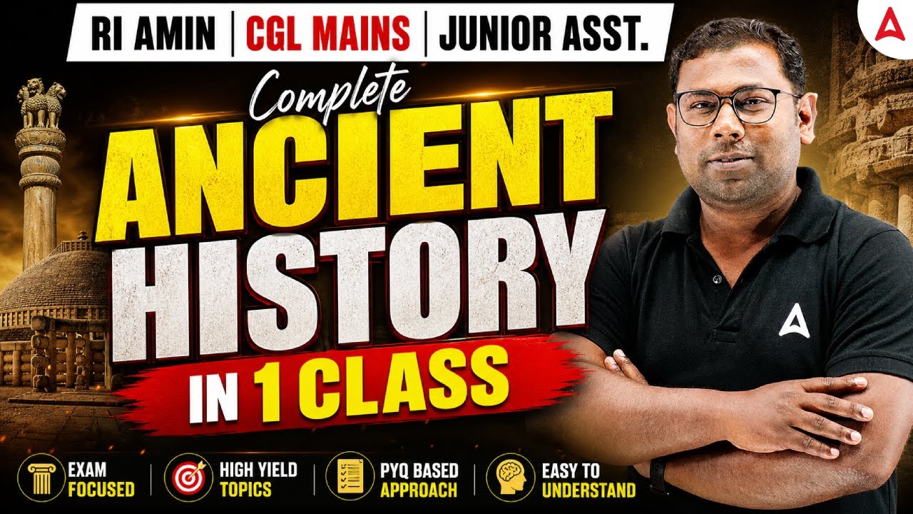 Complete Ancient History | OSSSC RI Amin Exam | CGL Mains | Junior Asst. | By Ashok Sir