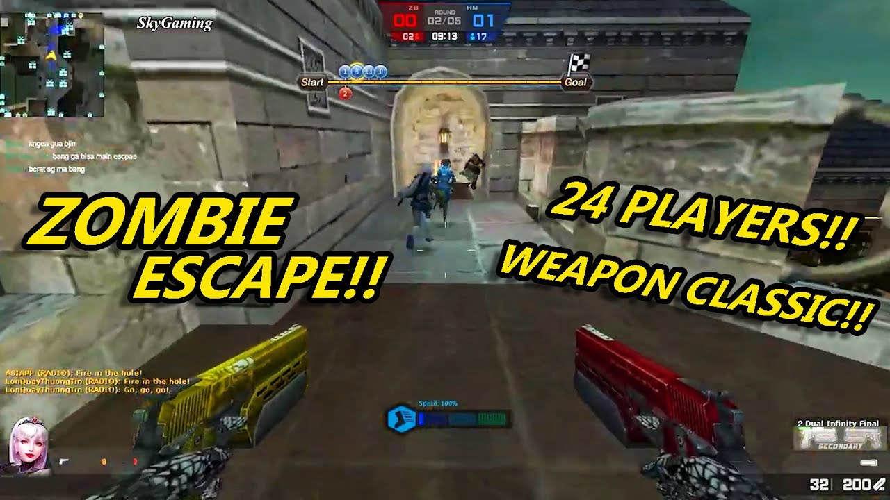 [CS:N] Aku Lari Maraton Dari Zombie, Zombie Escape 24 Players - Counter Strike Nexon Studio