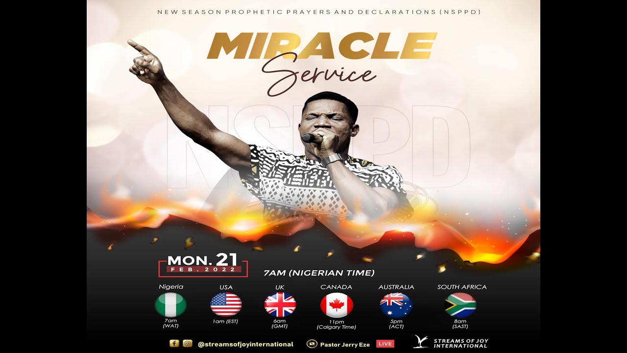 MIRACLE SERVICE - 21ST FEBRUARY 2022