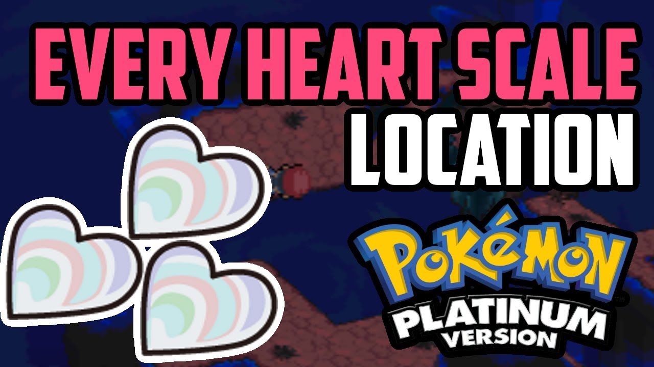 Где найти ВСЕ шкалы сердца в Pokémon Platinum (все методы)