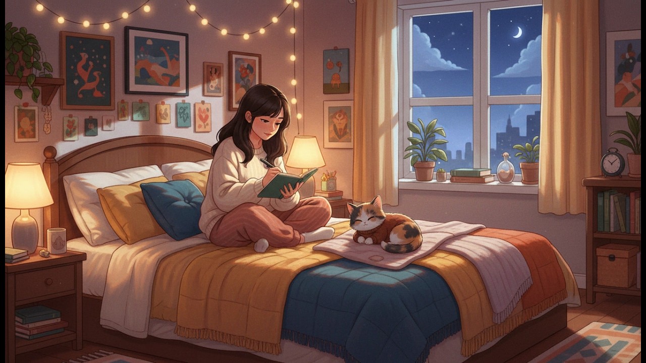 cozy bedroom nights 🕯️ lofi music for focus & calm