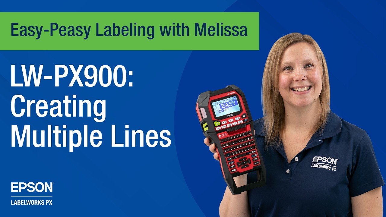 Printing Labels w/ Multiple Lines using the Epson LabelWorks LW-PX900