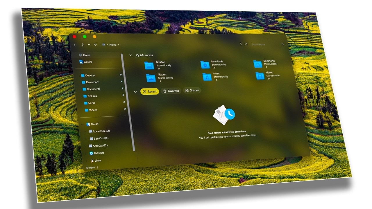 Я сделал свой проводник Windows похожим на Finder в macOS