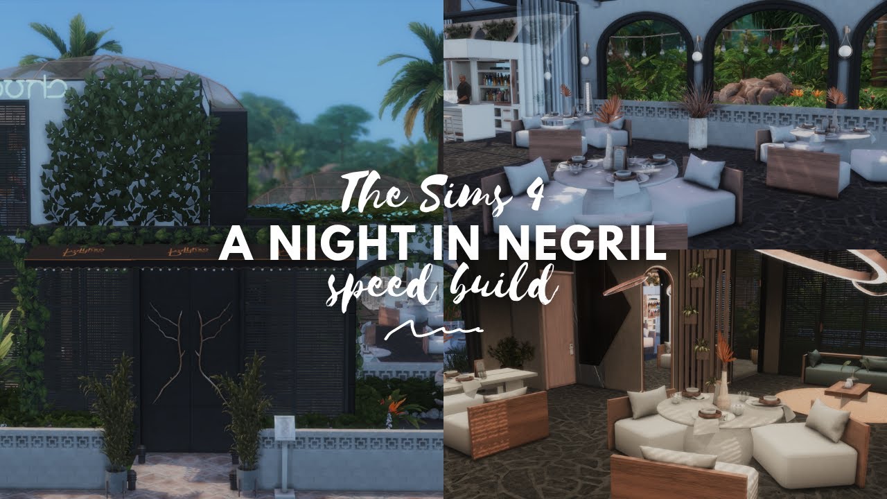 Restaurant Speed build | The Sim 4 🤍