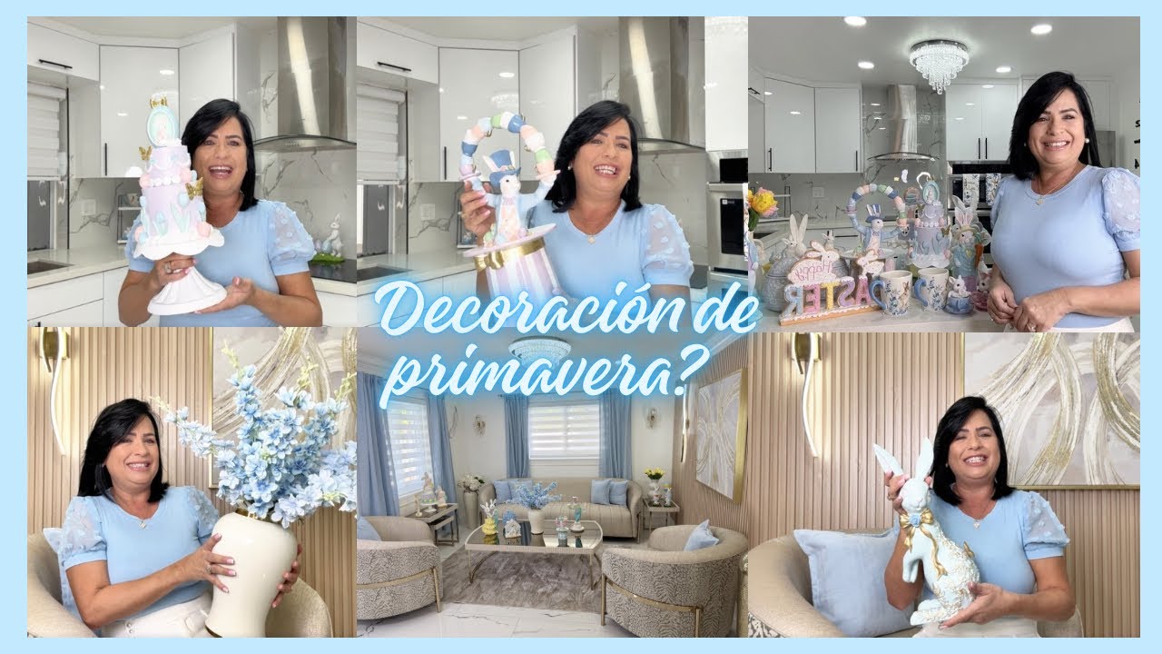 DECORACIÓN DE MI SALA PARA PRIMAVERA🩵. EASTER.🐣 🐇