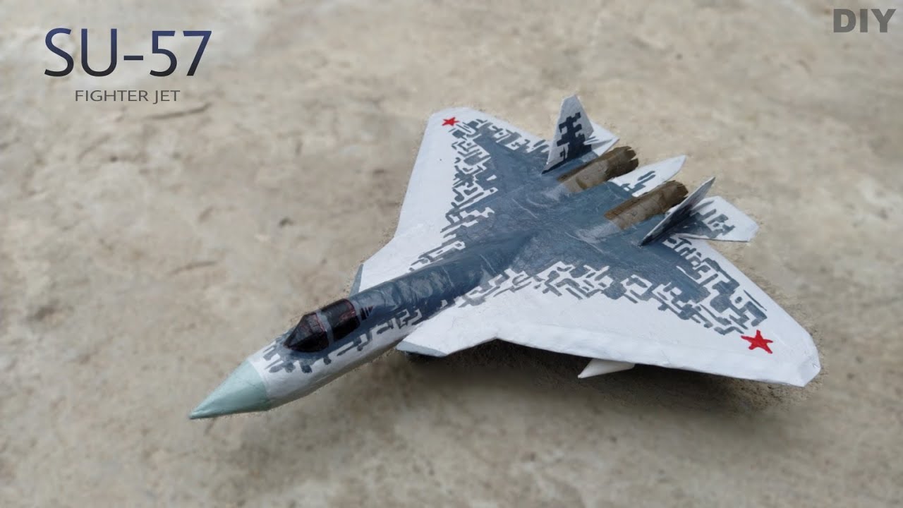 How to make FIGHTER plane with paper | DIY Sukhoi SU-57