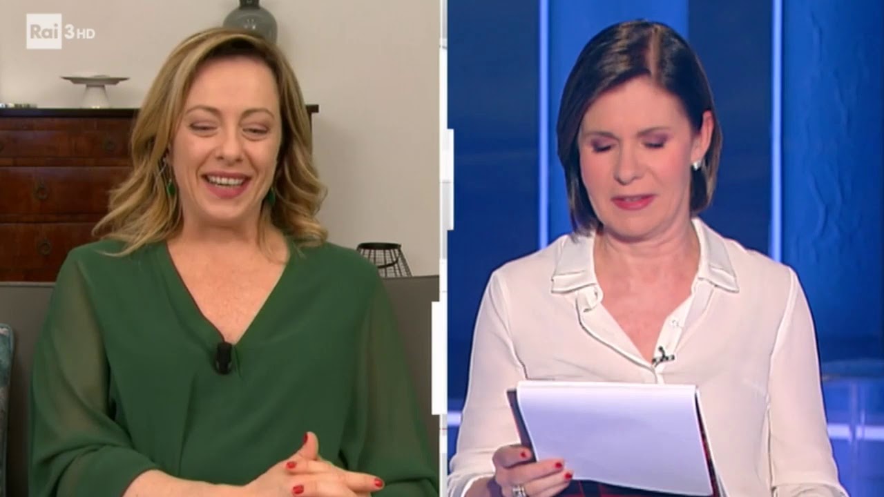 Giorgia Meloni: Buonasera a tutti! In diretta da “Cartabianca” su Rai 3. Ci siete?