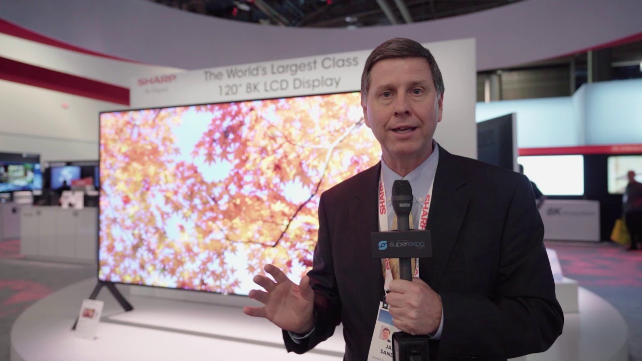 Sharp 120-inch 8K LCD Display TV - CES 2020