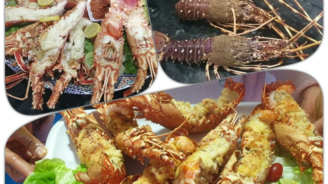 طريقة سهلة لطهي و تنظيف لانكوست/جراد البحر/#langoustes وبحشوة مميزة