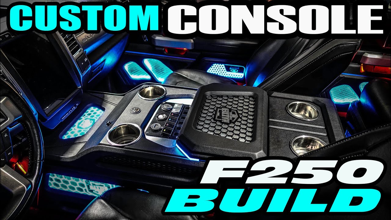 FORD F250 CUSTOM CENTER CONSOLE & DOOR PANELS | MAXXED MEGA CAR AUDIO BUILD PART 6