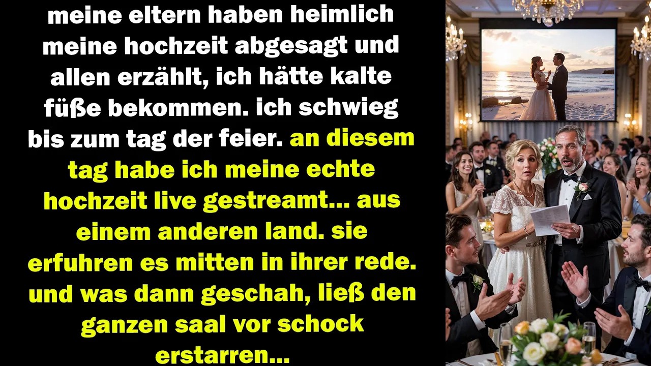 meine eltern sagten heimlich meine hochzeit ab – doch meine rache kam live aus einem anderen land…