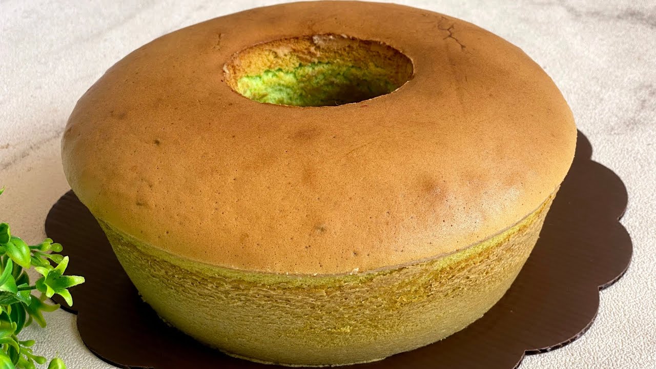 RESEP BOLU PANDAN 4 TELUR METODE ALL IN ONE HASIL MULUS SUPER LEMBUT DAN BERPORI HALUS