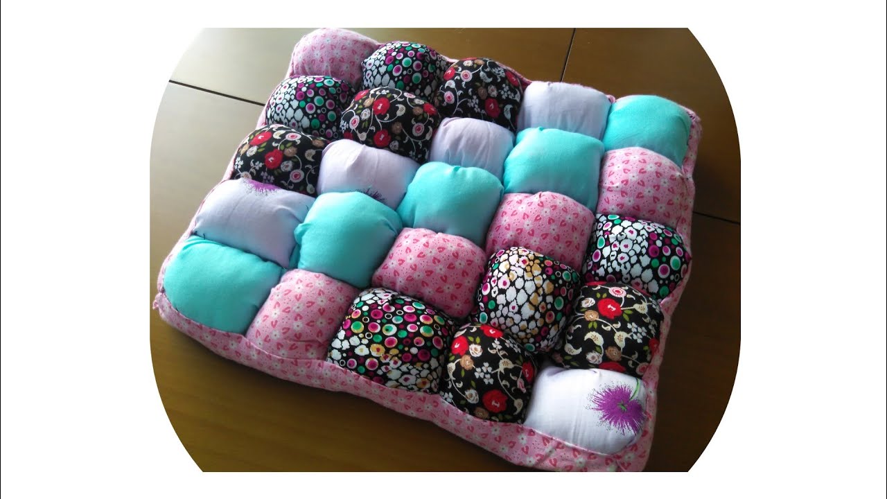 ARTAN KUMAŞLARDAN KIRKYAMA YÖNTEMİYLE POFİDİK POFİDİK  MİNDER YAPIMI /DIY