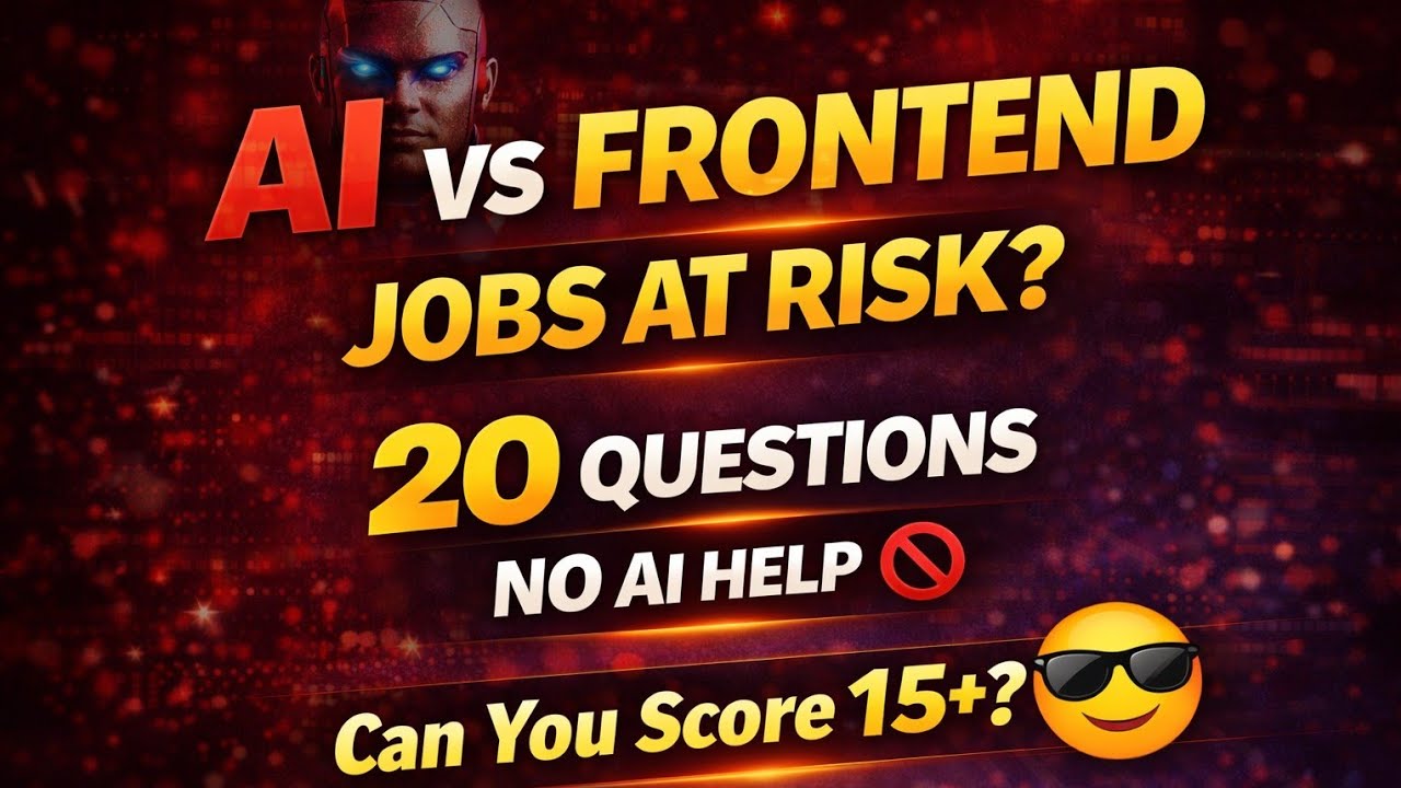 AI vs Frontend Developers - Are Frontend Jobs at Risk? | Real-World Quiz #interview #ai 