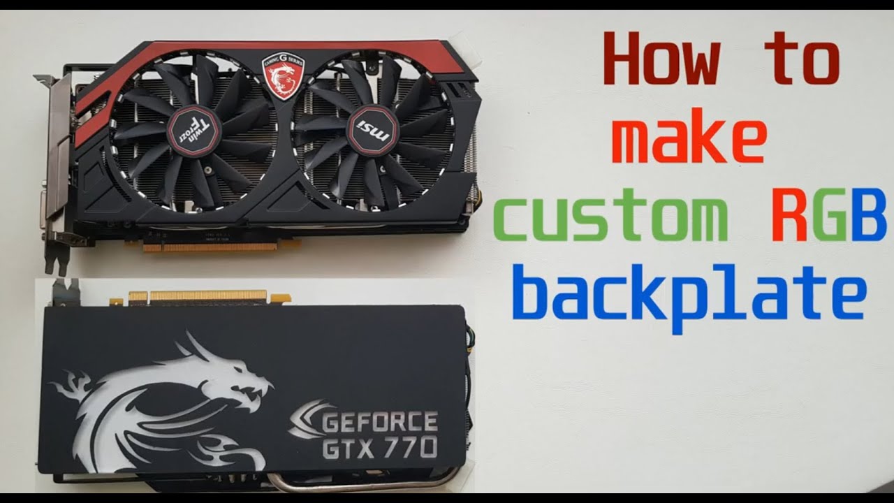 DIY How to Make a custom RGB Backplate and RGB fans for GPU Card