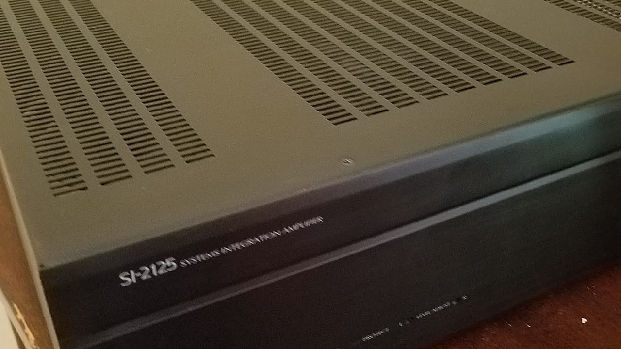 NILES SI -2125 amplifier in action