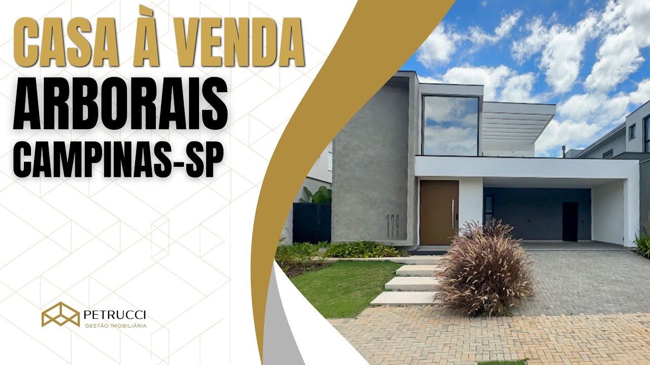 CASA NOVA À VENDA NO ARBORAIS CAMPINAS!
