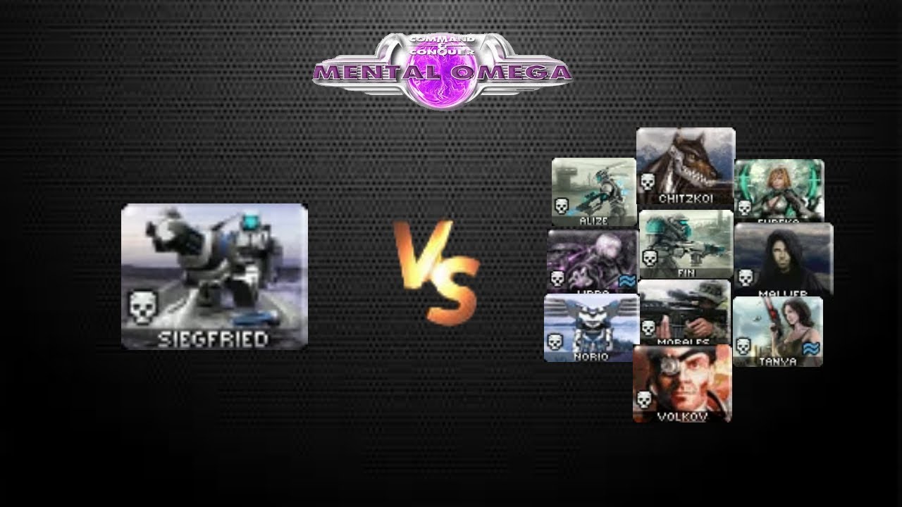 Mental Omega Siegfried vs All Commandos