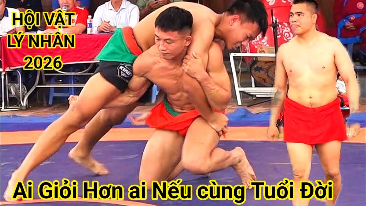 Vật cổ truyền xuân 2026- Ngô thế SAO và ngô thành TÂN Đại chiến  xới vật LÝ NHÂN -wrestling