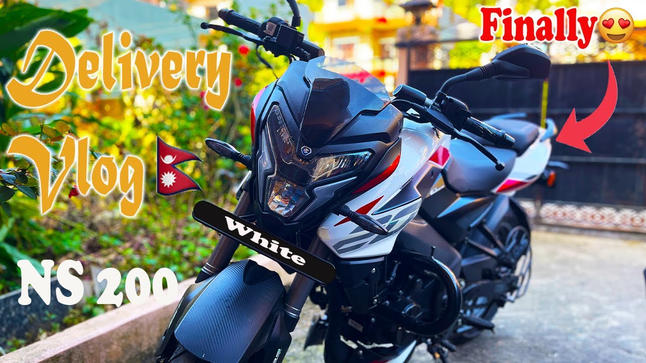 Taking the delivery of my new bike || NS 200  || 2025 Led Headlight & Digital Meter..