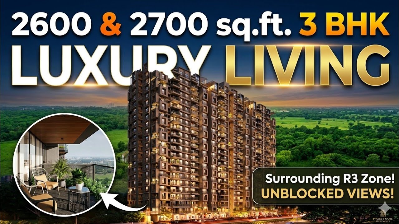 ✅ 3 BHK flat in Ahmedabad | Science Park ☎️ 75679 95666 
