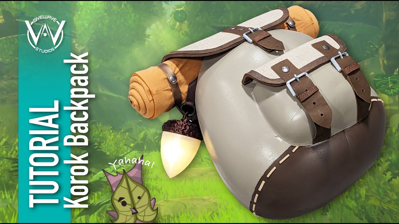 TOTK Korok Backpack EVA foam cosplay prop PDF patterns ( TUTORIAL )