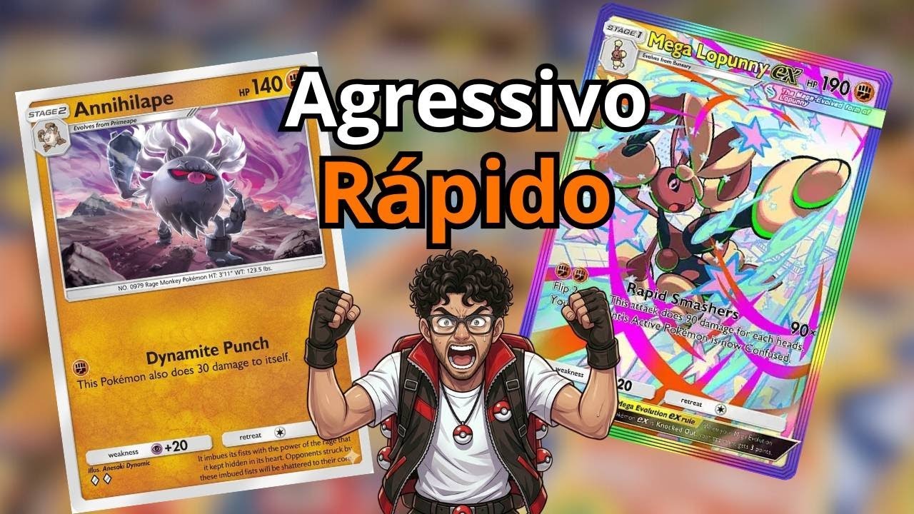 Deck de Annihilape com Mega Lopunny ex está insano no Pokémon TCG Pocket