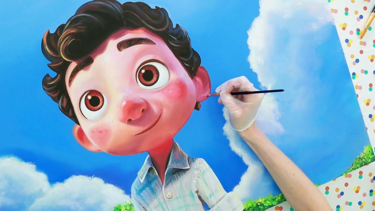 Artist Paints Pixar's LUCA Portrait