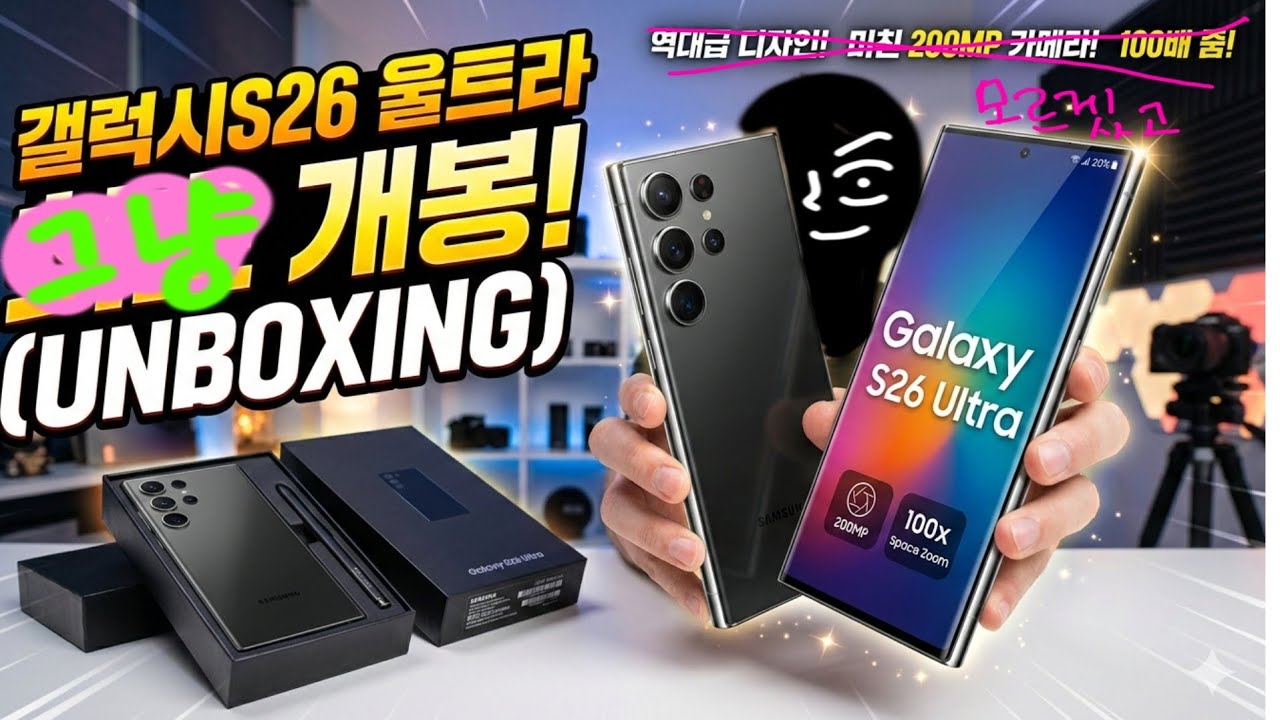 갤럭시덕후의 갤럭시S26 울트라 개봉영상 || 그냥 진짜 개봉! Samsung Galaxy S26 Ultra just unboxing 