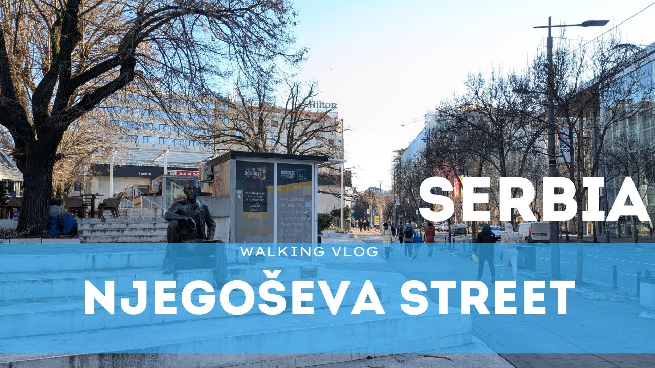 Lovely Negoshev Street - Belgrad, Serbia  -  January2026 - 4K Walking tour