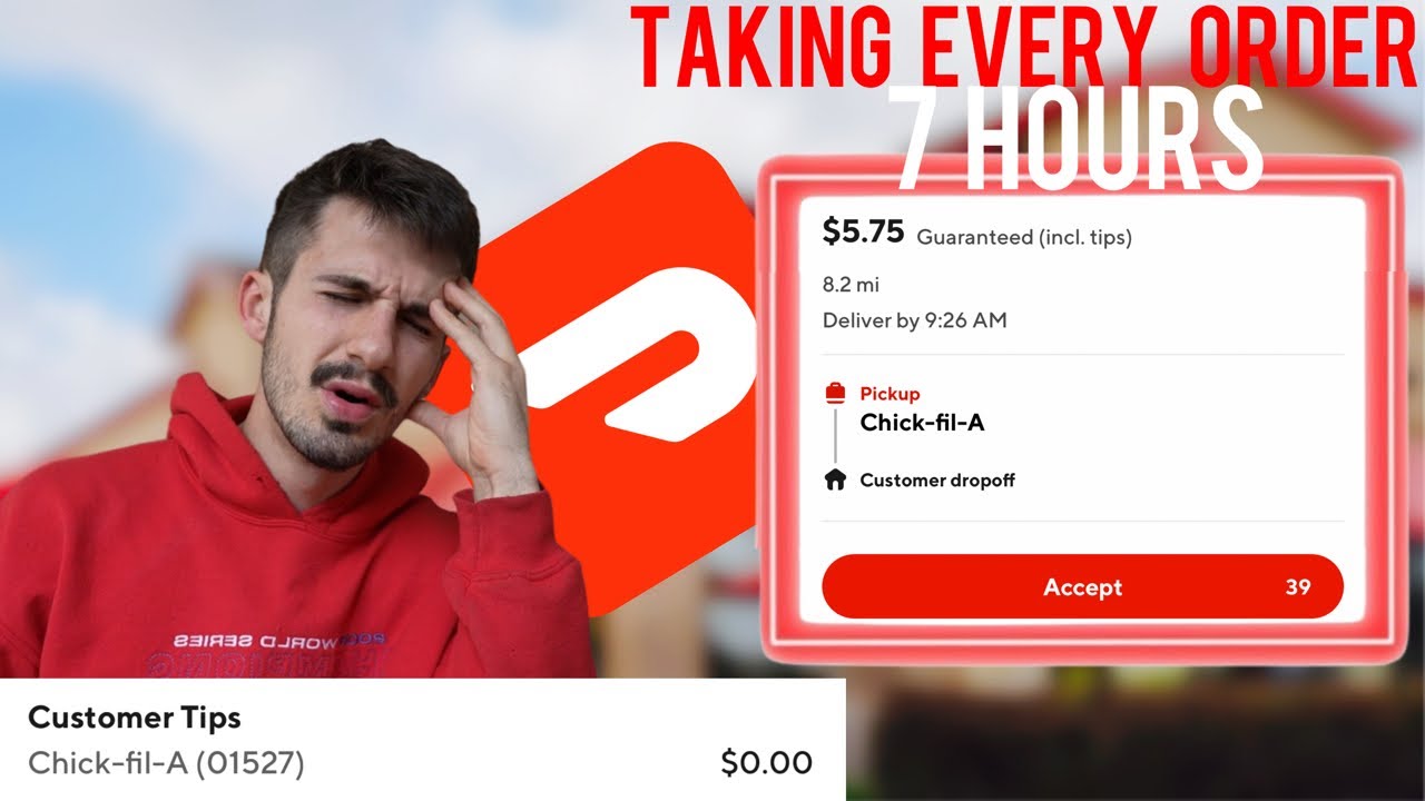 Принимаю ВСЕ заказы DoorDash в течение 7 часов подряд…