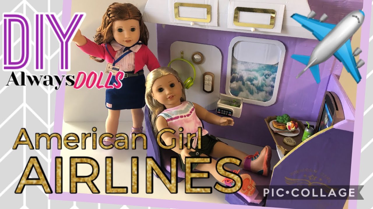 DIY - how to make - American Girl Airlines Playset