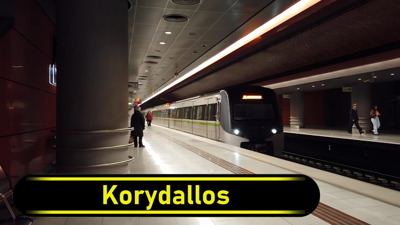 Metro Station Korydallos - Athens 🇬🇷 - Walkthrough 🚶