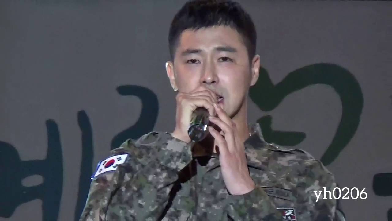 161001 지상군페스티벌 전야제  특급전사 정윤호상병 유노윤호 yunho ♪서쪽하늘♪꿈