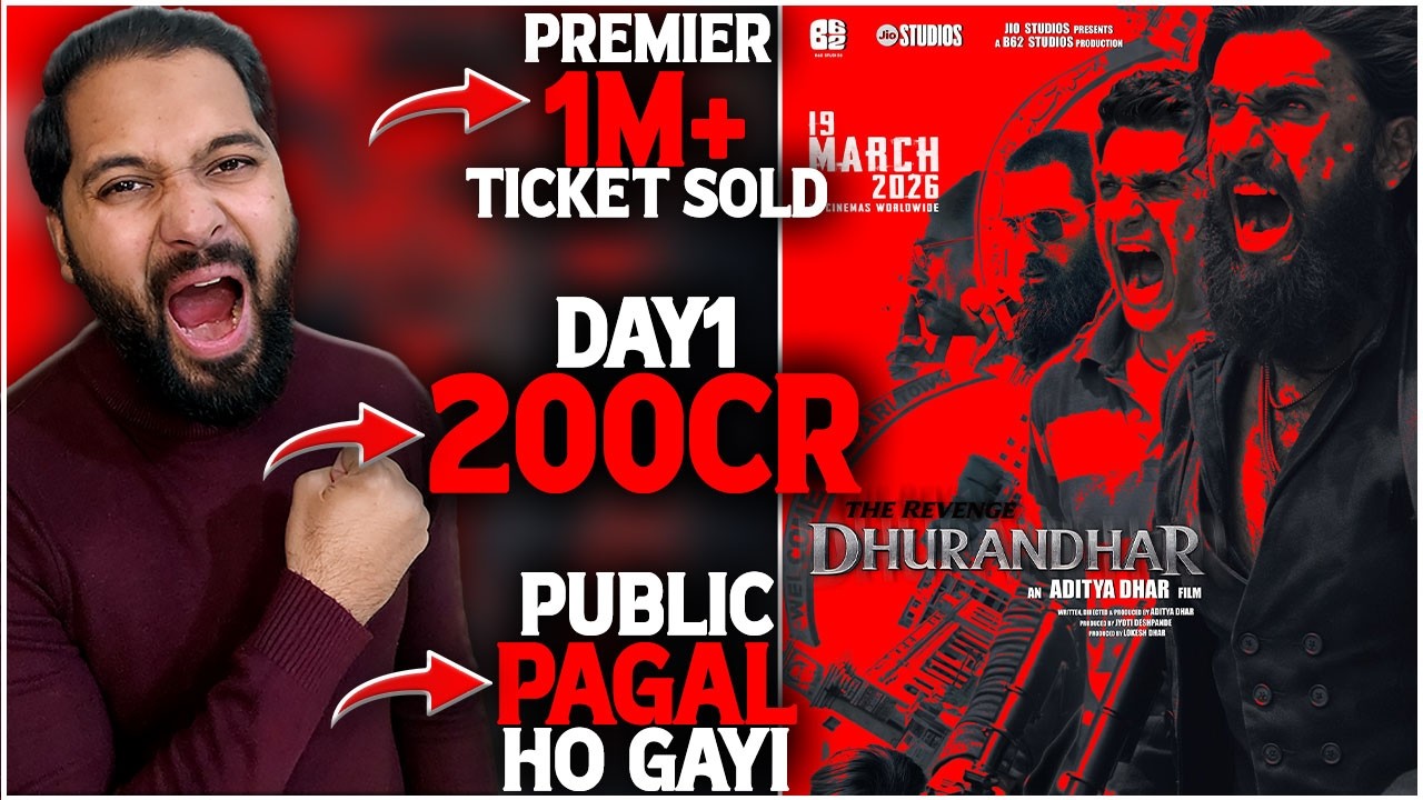 Dhurandhar 2 Day 1 Final Worldwide Advance Booking Report | Dhurandhar 2 Day 1 Box Office Collection