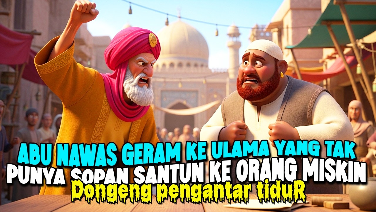 ABU NAWAS TANTANG ULAMA SOMBONG YANG TAK PUNYA SOPAN SANTUN || DONGENG LUCU PENGANTAR TIDUR