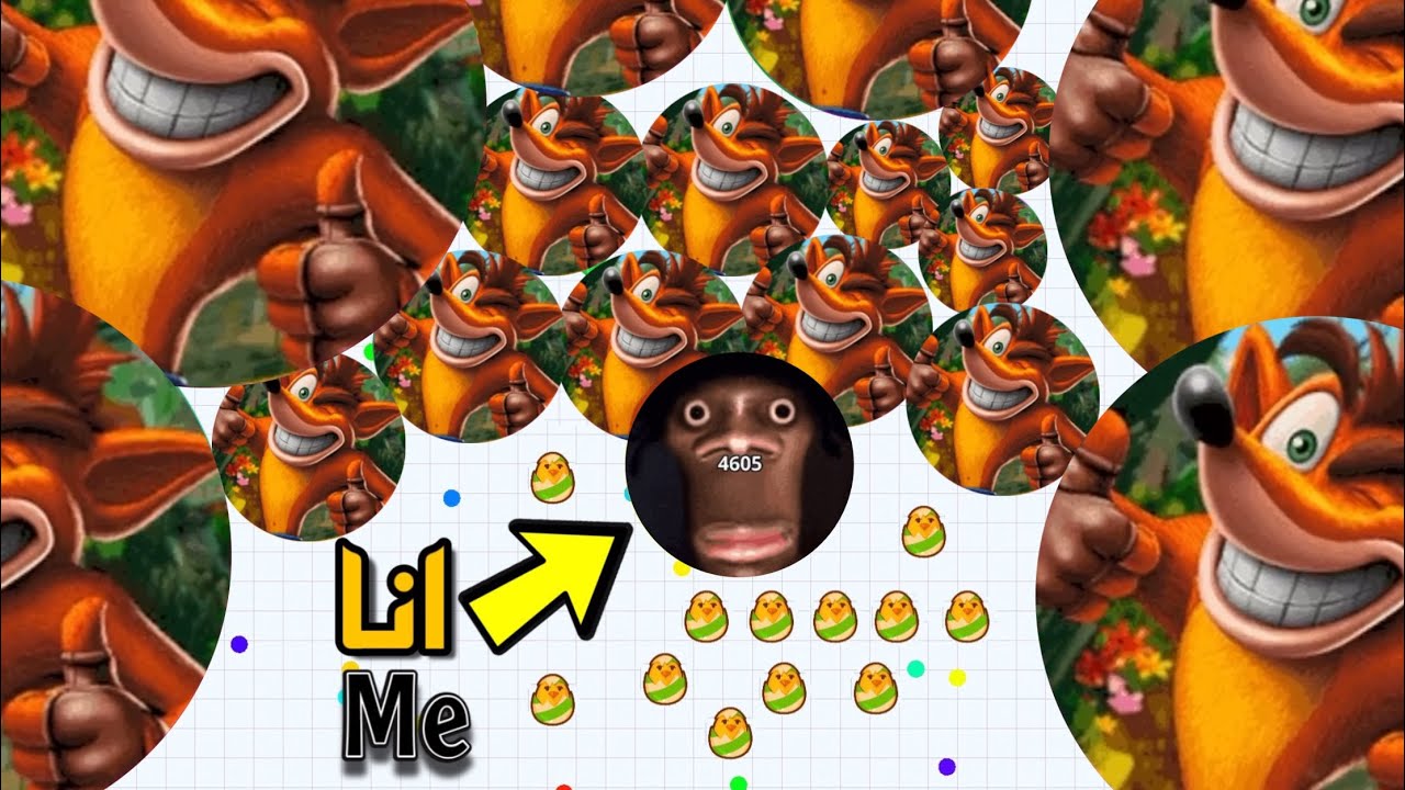 اقاريو - قيم بالصوت كراش والجني 👻خوفهم الجني اقوى دعس بتشوفه 🤣🔥AGARIO BEST UNCUT CRASH AND GHOST