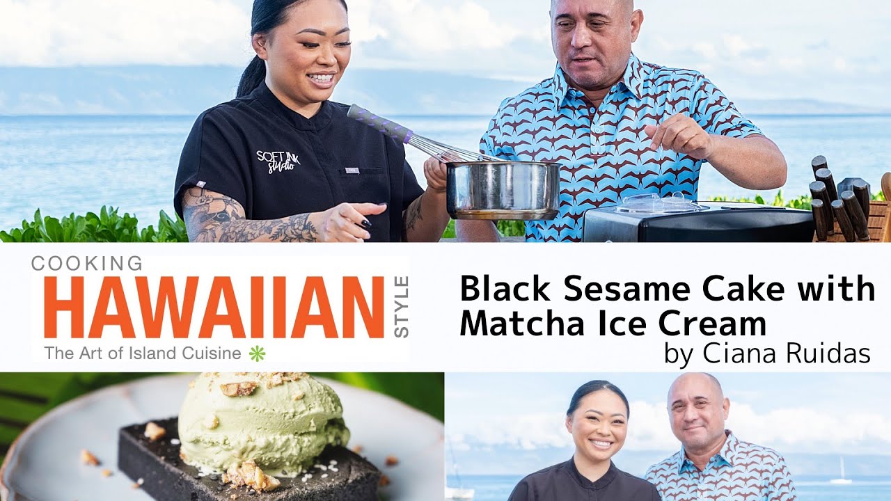 Black Sesame Cake with Matcha Ice Cream by Ciana Ruidas (Ep  21-007)