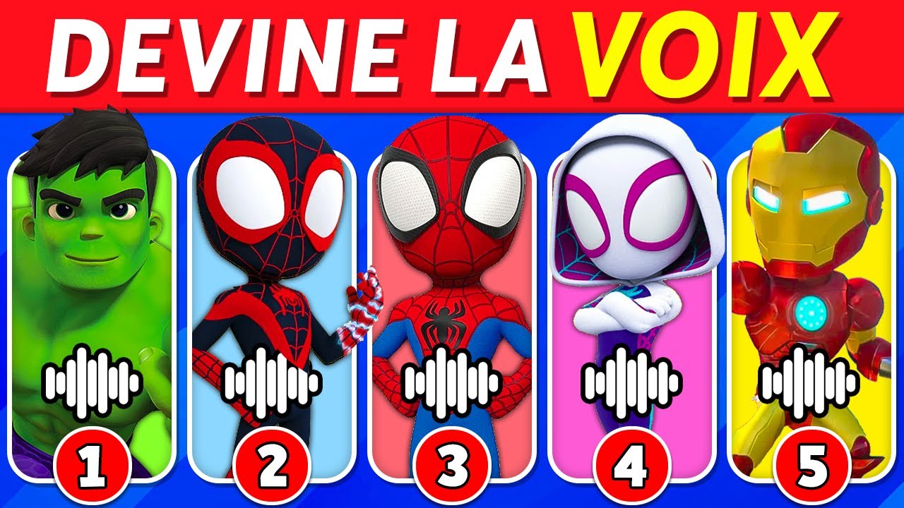 🔊 Devine les personnages de SPIDEY à partir de leur VOIX...! 🕷️🦸‍♂️ | Quiz Spidey